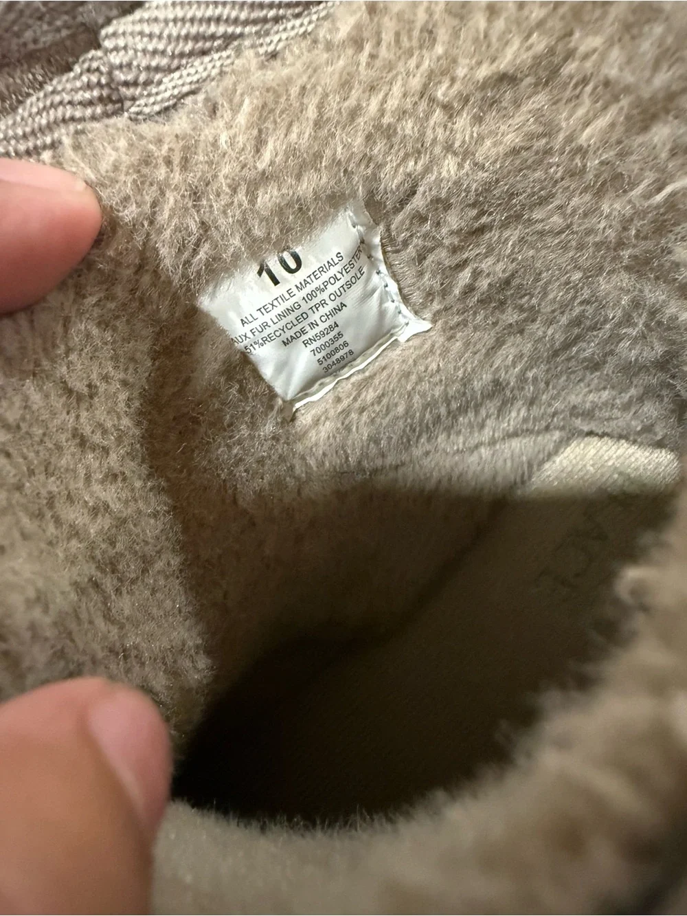 The Children's Place Tan Suede-Look Cozy Winter Boots